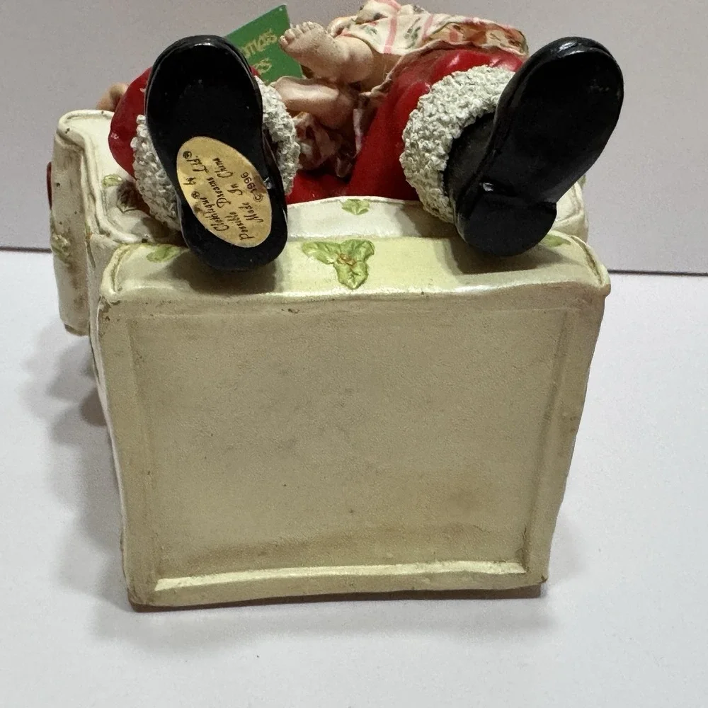 1996 Dept 56 Possible Dreams Clothique Santa Reading Christmas Stories To Girl